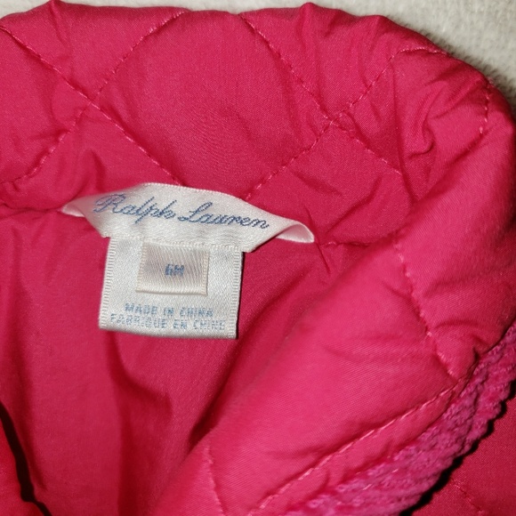 Ralph Lauren baby girl quilted jacket - Picture 6 of 8